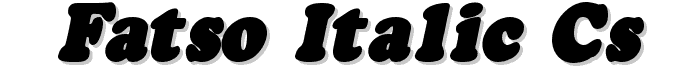 Fatso Italic CS font